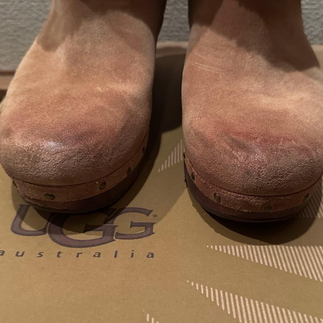 【廃盤品】UGG ヒールムートンブーツ ベージュ