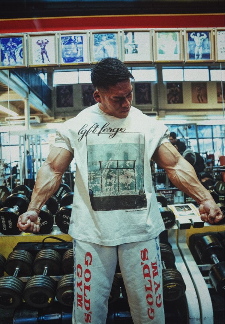【Sサイズ】LÝFT GOLD'S GYM GRAPHIC T-SHIRT