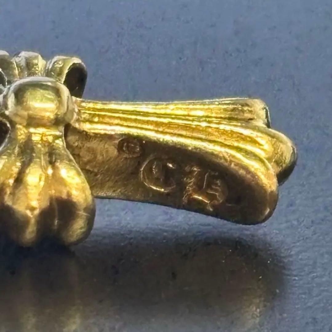 金無垢22K刻印　クロスチャーム