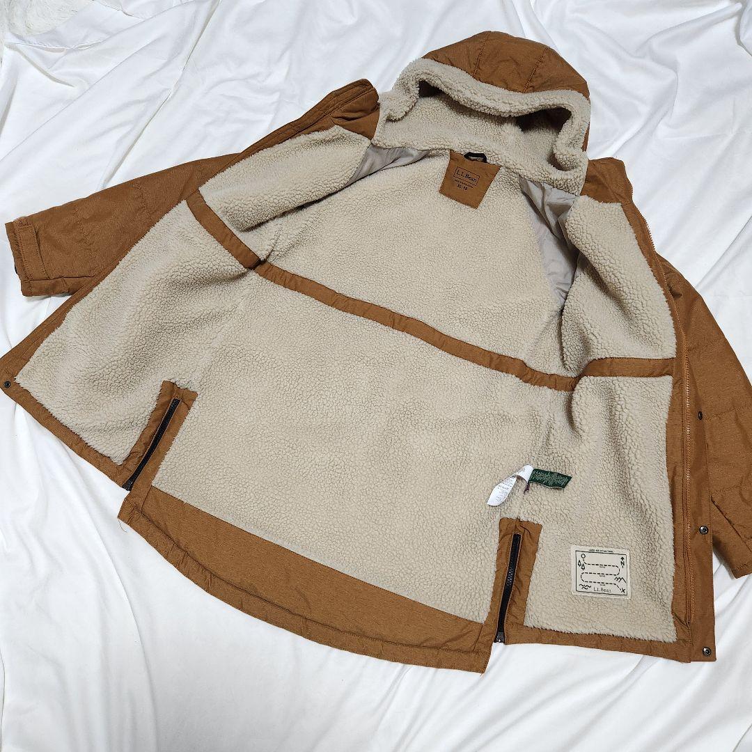 LLBean　インサレーテッド　コート　ボア　キッズ XLサイズ