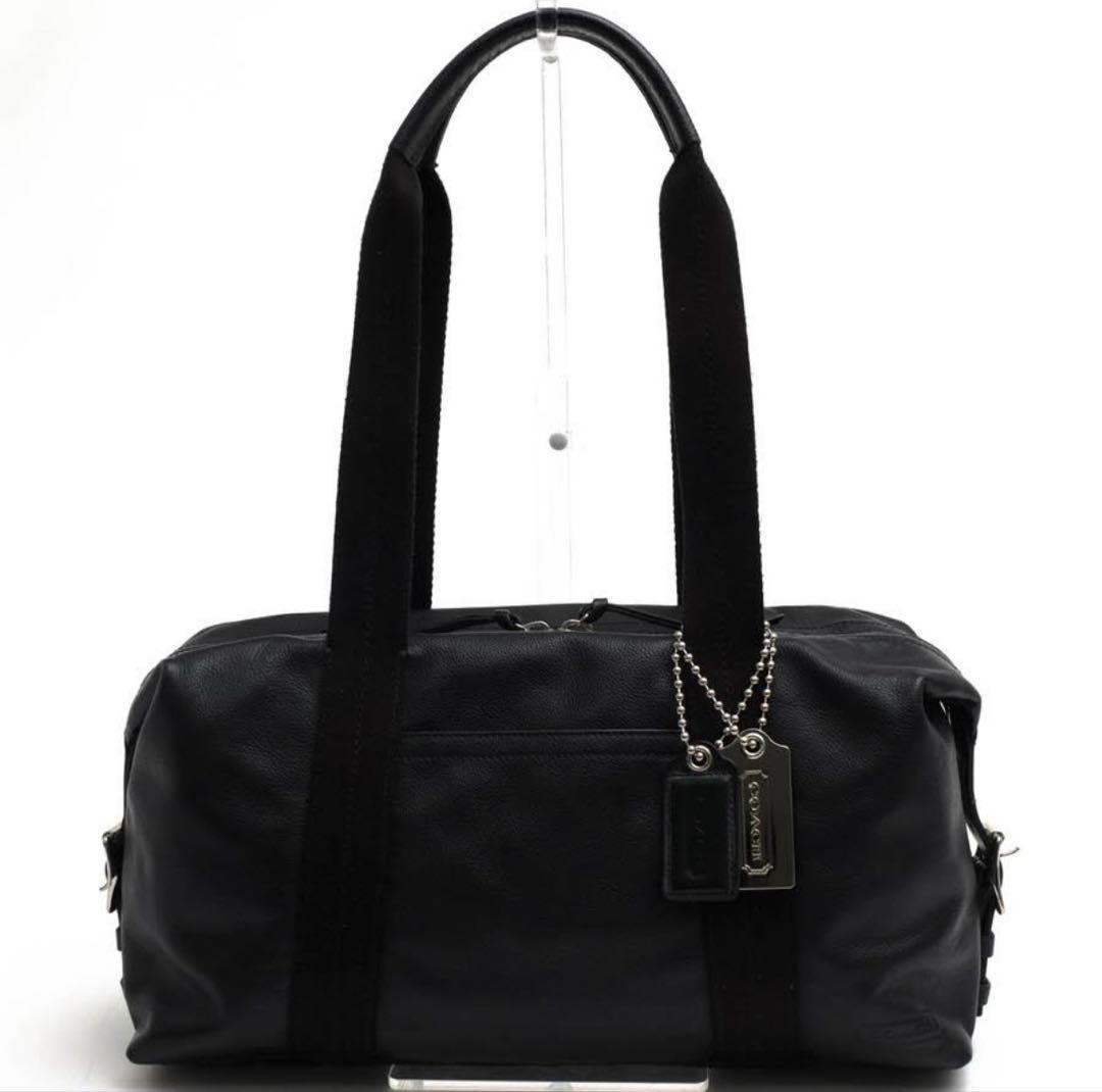 COACH バッグ ボストンバッグ レザー 本革 ブラック