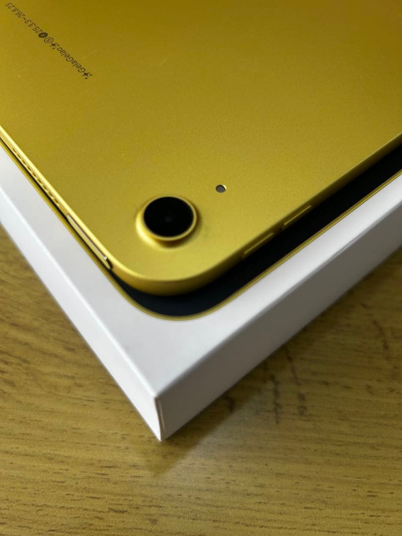 iPad a16 Wi-Fi イエロー120GB 刻印あり　おまけ付き