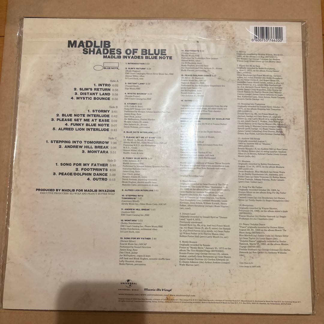 新品未開封 Madlib / Shades Of Blue 2LP レコード