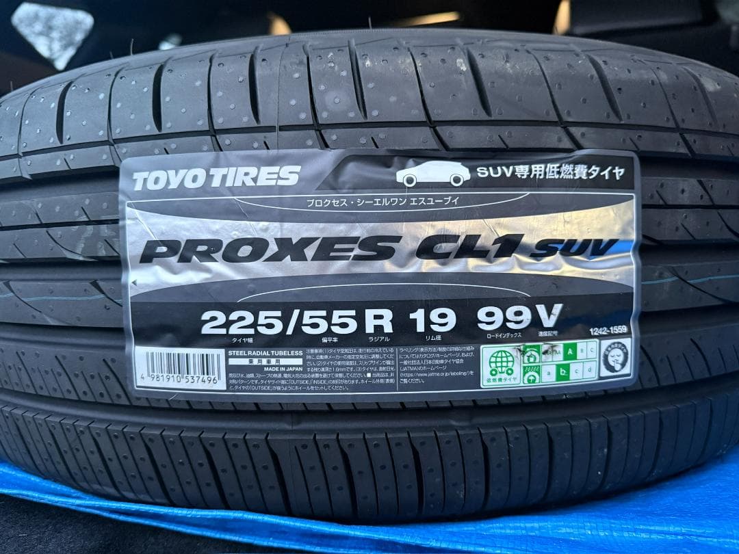 TOYO TIRES PROXES CL1 SUV 225/55R19 新品