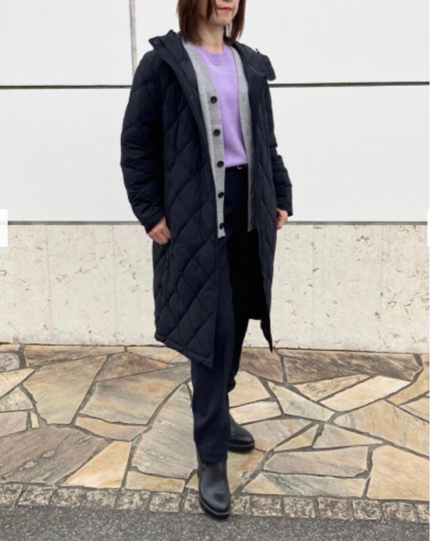 UNIQLO パフテックロングコートリラックスフィット XL BLACK
