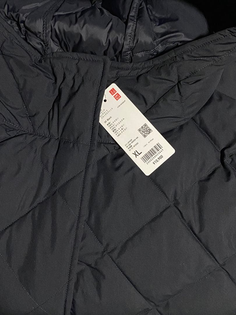 UNIQLO パフテックロングコートリラックスフィット XL BLACK