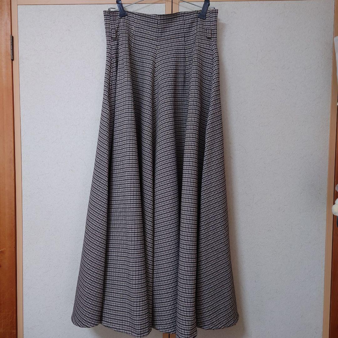 4/5迄値下げfoufou checked skirt \"chidori\"千鳥M