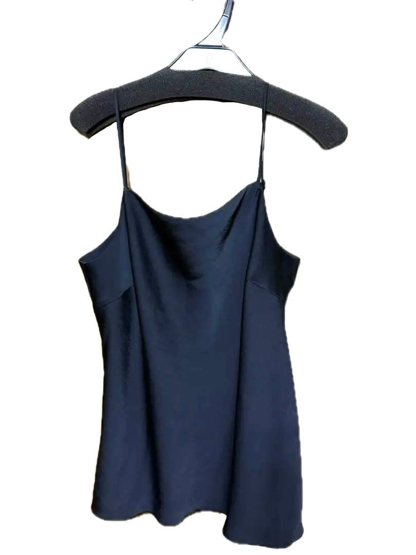Plage dull satin キャミソール ネイビー