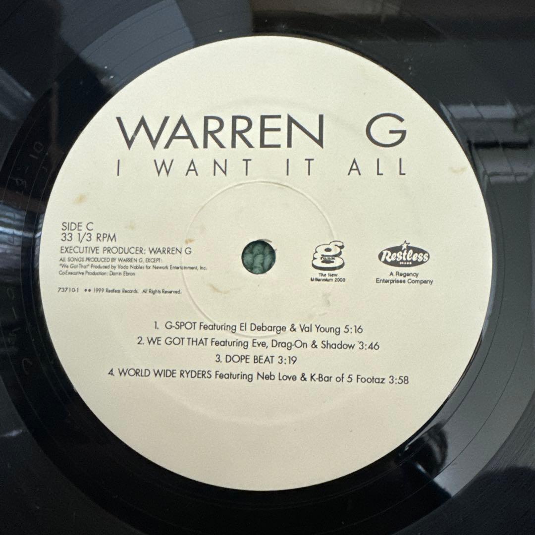 WARREN G『I WANT IT ALL』LP アナログ レコード