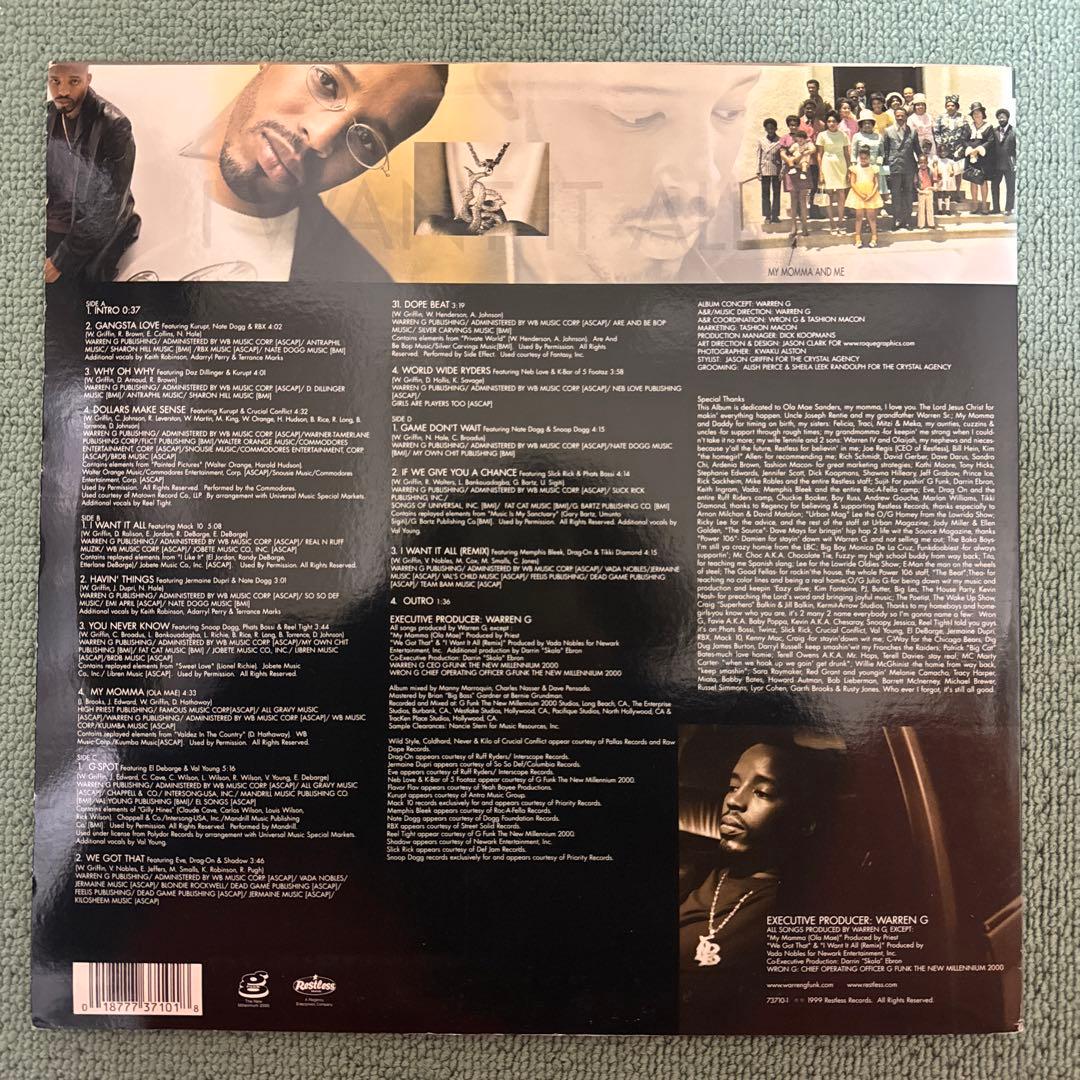 WARREN G『I WANT IT ALL』LP アナログ レコード