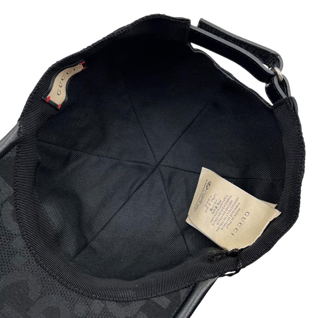 【未使用品】GUCCI グッチ　ジャンボGGキャンバス　ベースボールキャップ