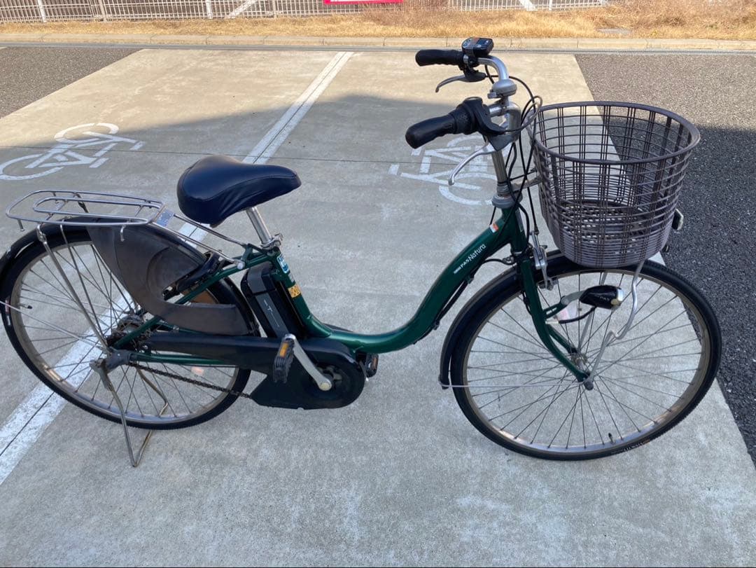 引き取り可能です。ヤマハ　ナチュラ　電動アシスト自転車 グリーン