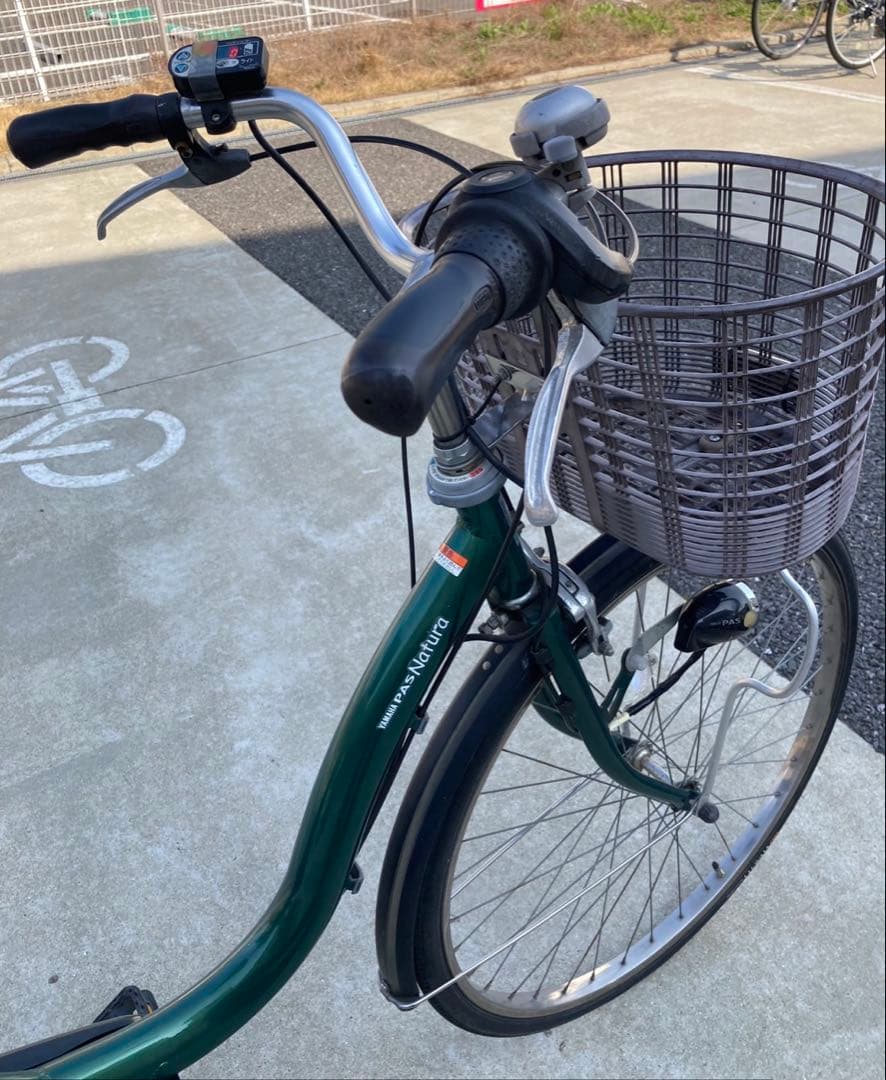 引き取り可能です。ヤマハ　ナチュラ　電動アシスト自転車 グリーン