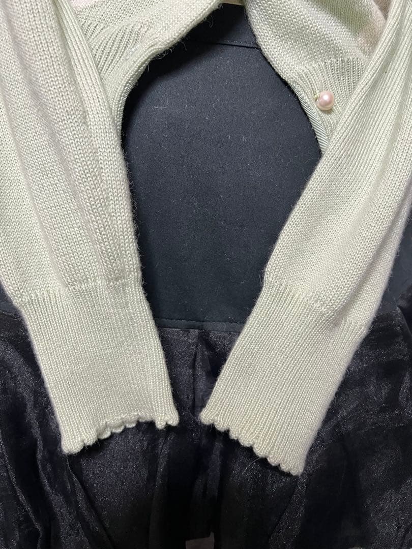 ルルゲッタ　カーディガン　うさぎ　ラビット　ミント　グリーン