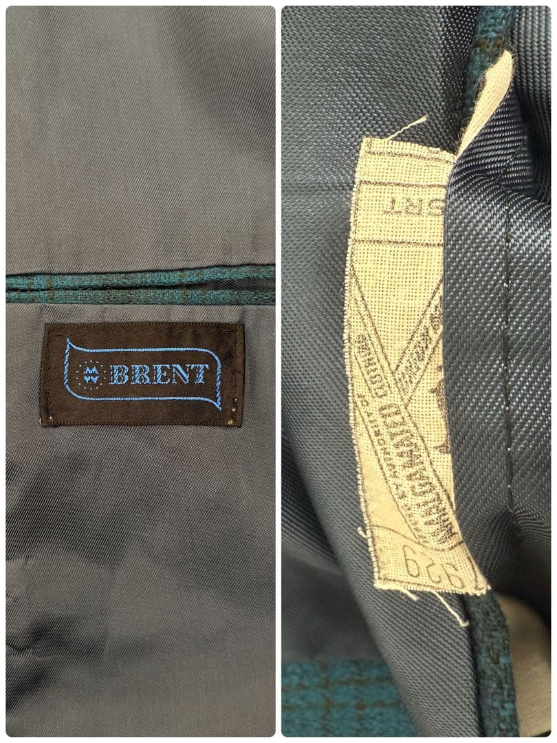 BRENT 60s 70s ビンテージ オンブレチェック テーラードジャケット