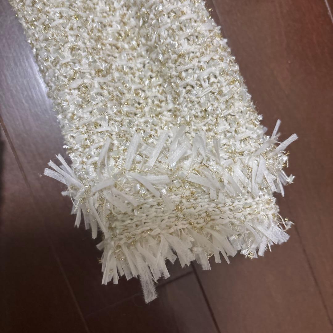 ホワイトツイードカーディガン