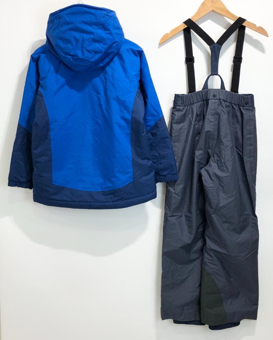 mont-bell パウダーステップ パウダーライトビブ ジャケット キッズ