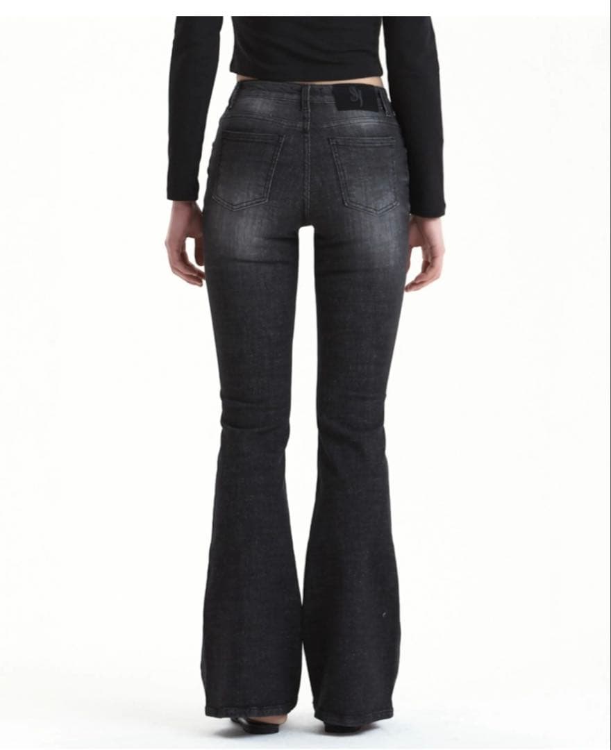 パンツ CAT WASHING DENIM PANTS BLACK SYNERJYN