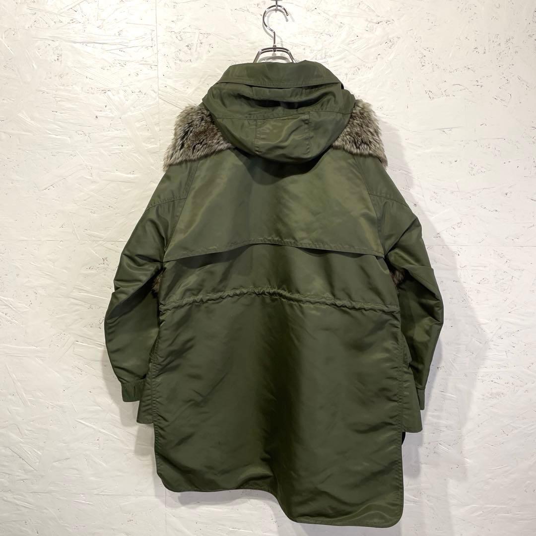 【DRESSLAVE】フード付きファー切替モッズコート　38