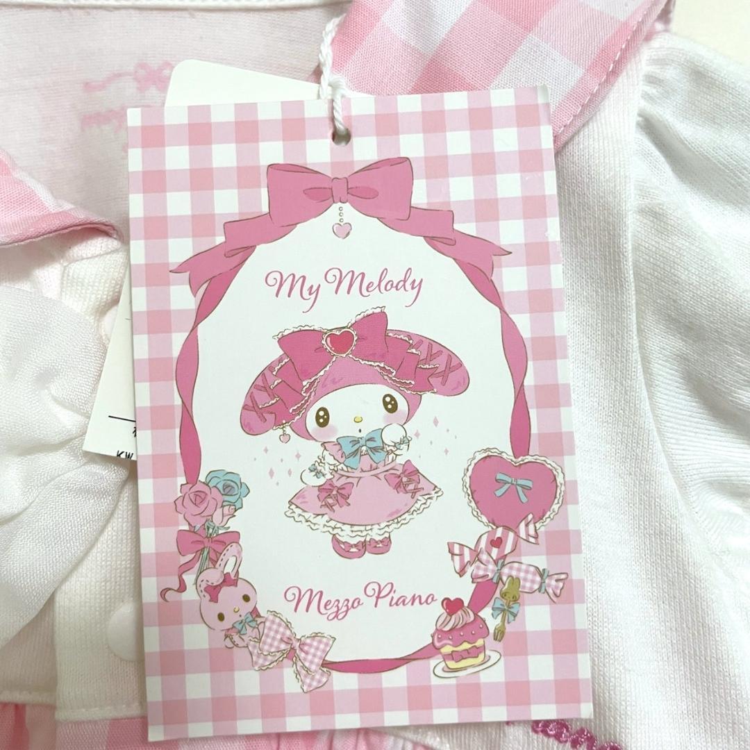 新品 メゾピアノ マイメロディ コラボ ワンピース 50-70cm