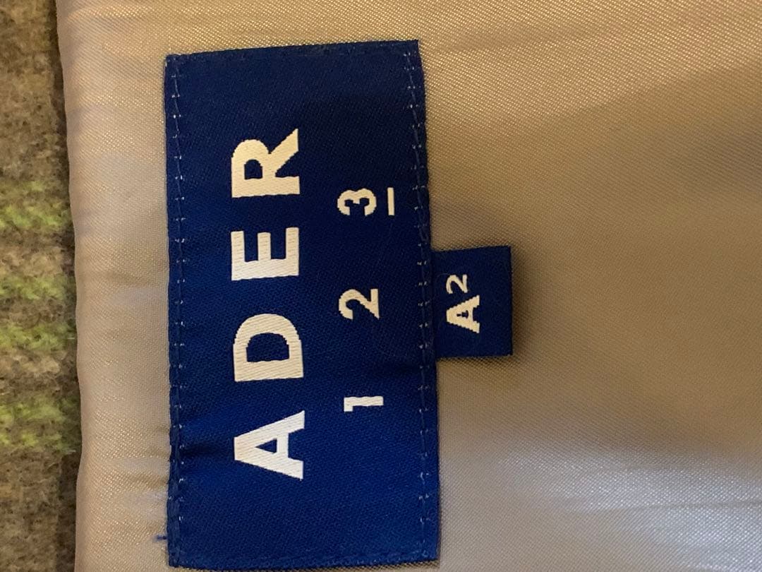 アーダーエラー(ADER ERROR) ウール　チェック　Rudyダッフルコート