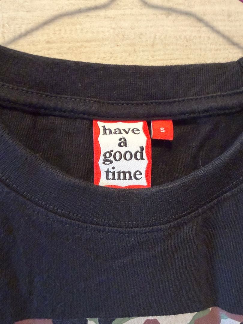 have a good time ブラック Tシャツ S 迷彩