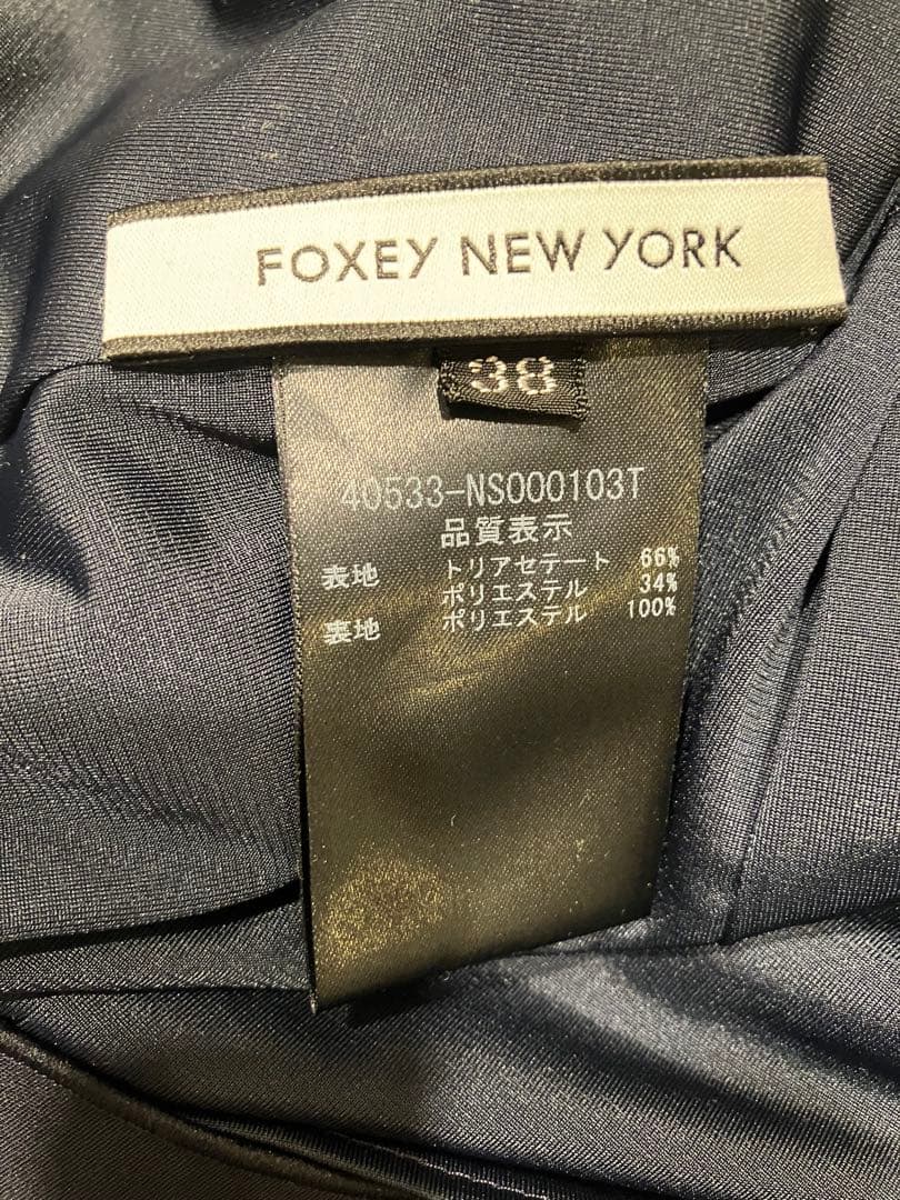 フォクシー　ニューヨーク　ワンピース 2WAY モッズドレス　38 FOXEY