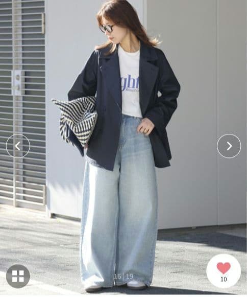 JOURNAL STANDARD relume ハーフトレンチコート ネイビー