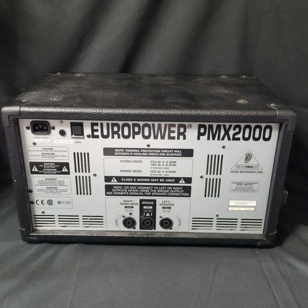 配信機器・PA機器・レコーディング機器 BEHRINGER EUROPOWER PMX2000