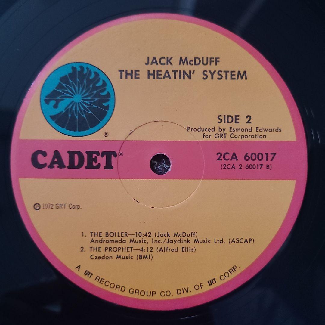 ★ＵＳオリジナル盤★『THE HEATIN SYSTEM』JACK McDUFF