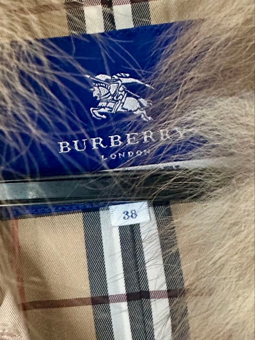 【美品】バーバリーブルーレーベル BURBERRY トレンチコート 38