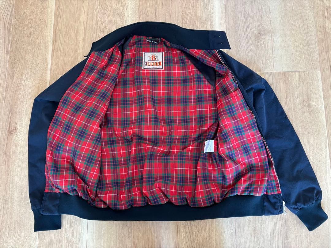 BARACUTA G9 スウィングトップ ネイビー ジップアップ M 38