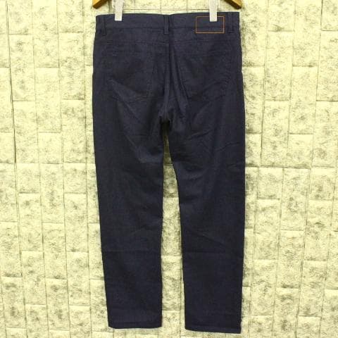 ◇美品 HERMES ネイビー ウールパンツ 薄手