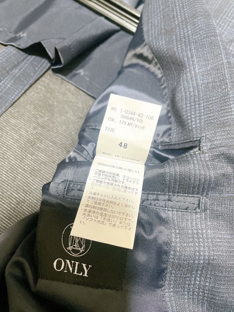 ONLY TRAVELER JERSEY 25SS ジャケット ネイビーチェック