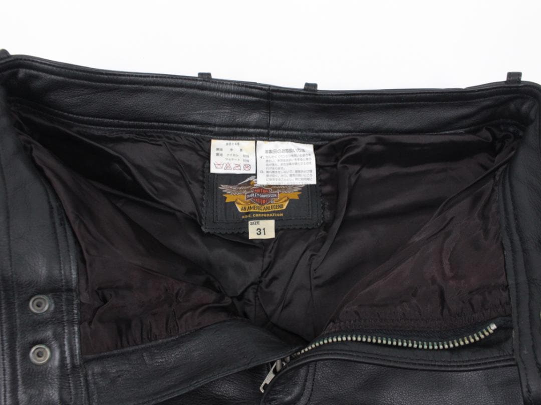 ▲良品 HARLEY DAVIDSON/ハーレーダビッドソン レザーパンツ 本革