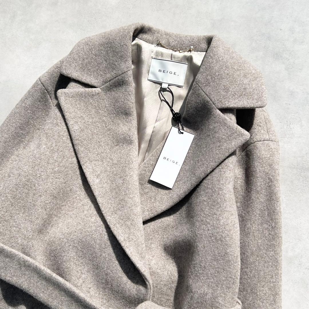 ♡新品タグ付♡ ベイジ　LAIRES / ロングコート　ベルト付き　VERY掲載