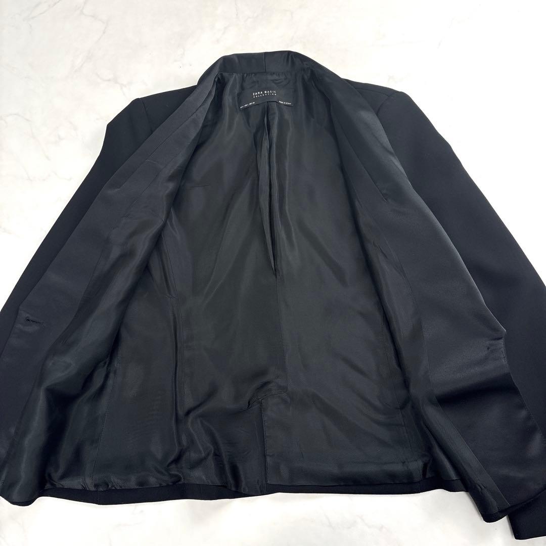 美品✨ ZARA collection サテン襟 タキシードジャケット 黒 L
