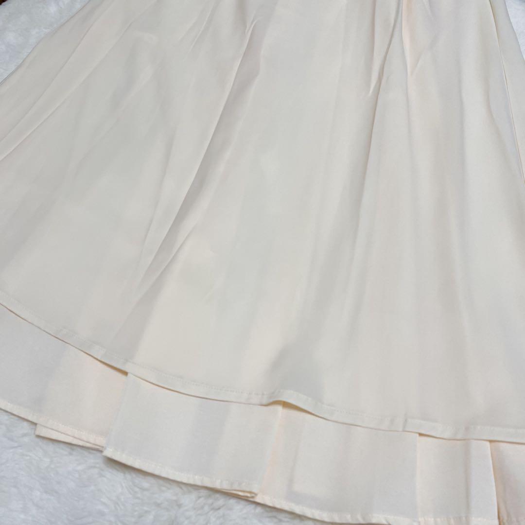 【新品タグ付き】ANAYI トリアセグログランフレア 【36】 アイボリー 春