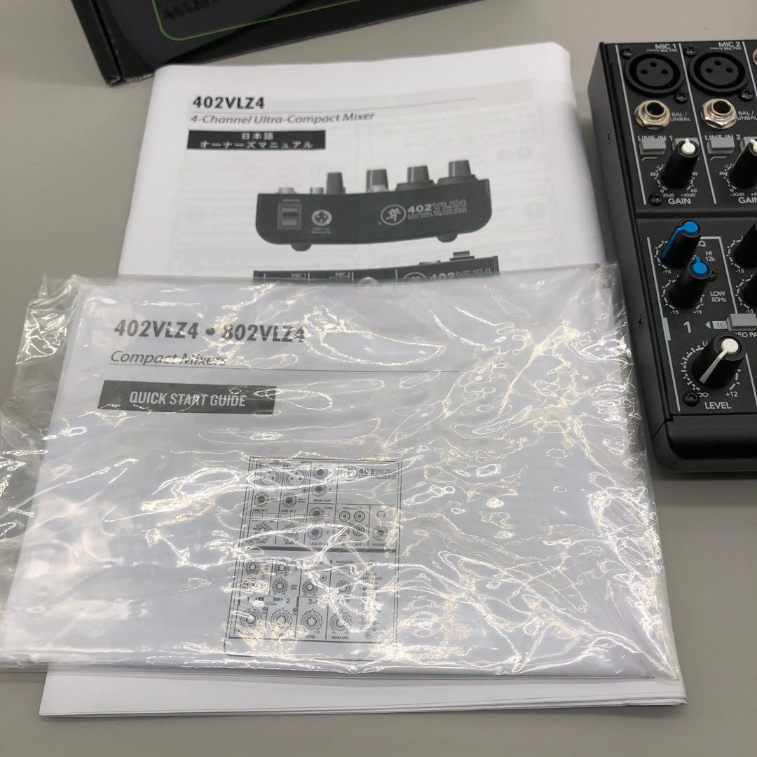 【極美品】MACKIE　マッキー　アナログミキサー　402VLZ4　箱付き　O