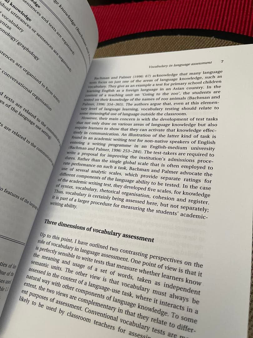 洋書 Assessing Vocabulary by John Read