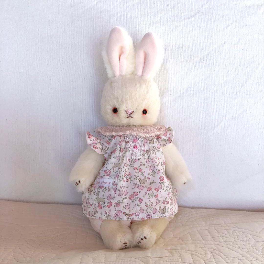 ハンドメイド　ピンク大好きうさぎちゃん　ぬいぐるみ