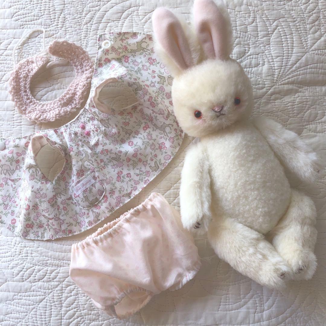 ハンドメイド　ピンク大好きうさぎちゃん　ぬいぐるみ