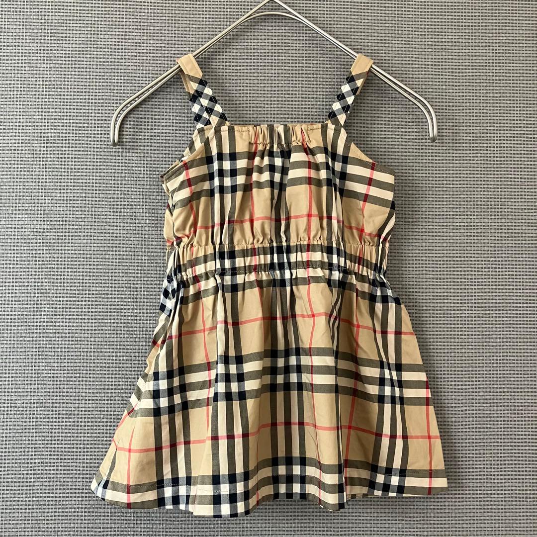 極美品　現行　バーバリー　ワンピース　キッズ　ノバチェック　18M 86㎝