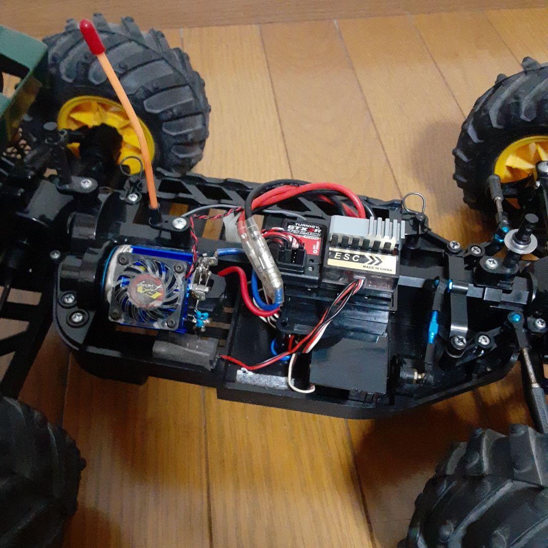 TAMIYA.DF-02. オフロードラジコンカー、メカ付き