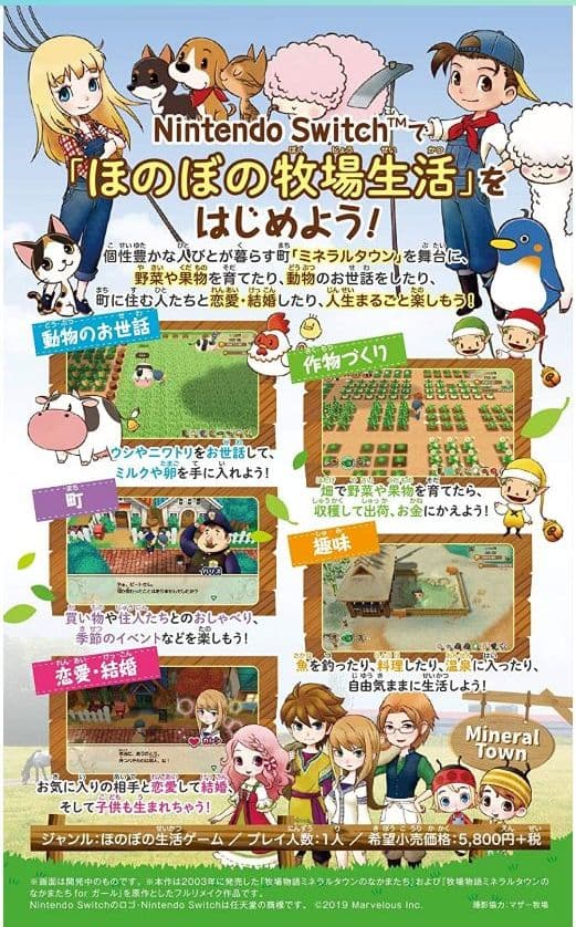 牧場物語再会のミネラルタウン　ルーンファクトリー4スペシャル　switchセット