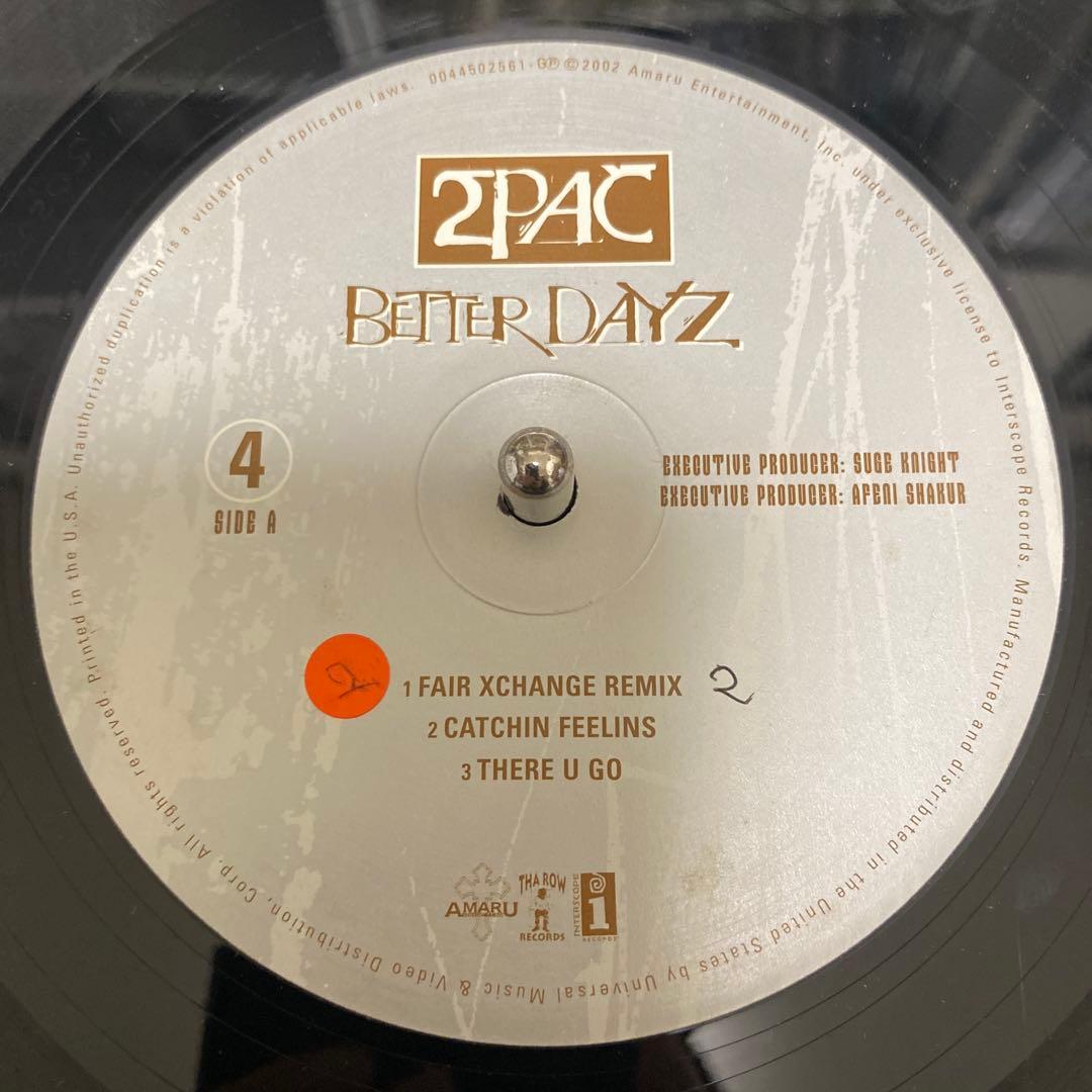 2PAC - BETTER DAYZ レコード 4LP