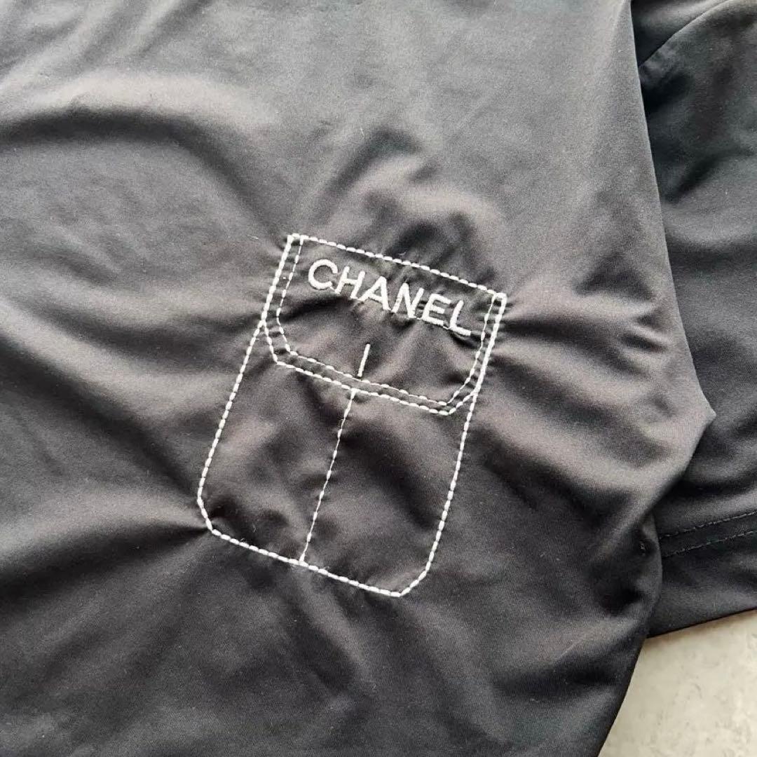 【入手困難】CHANEL boutique カットソー ココマーク　伊製　伸縮