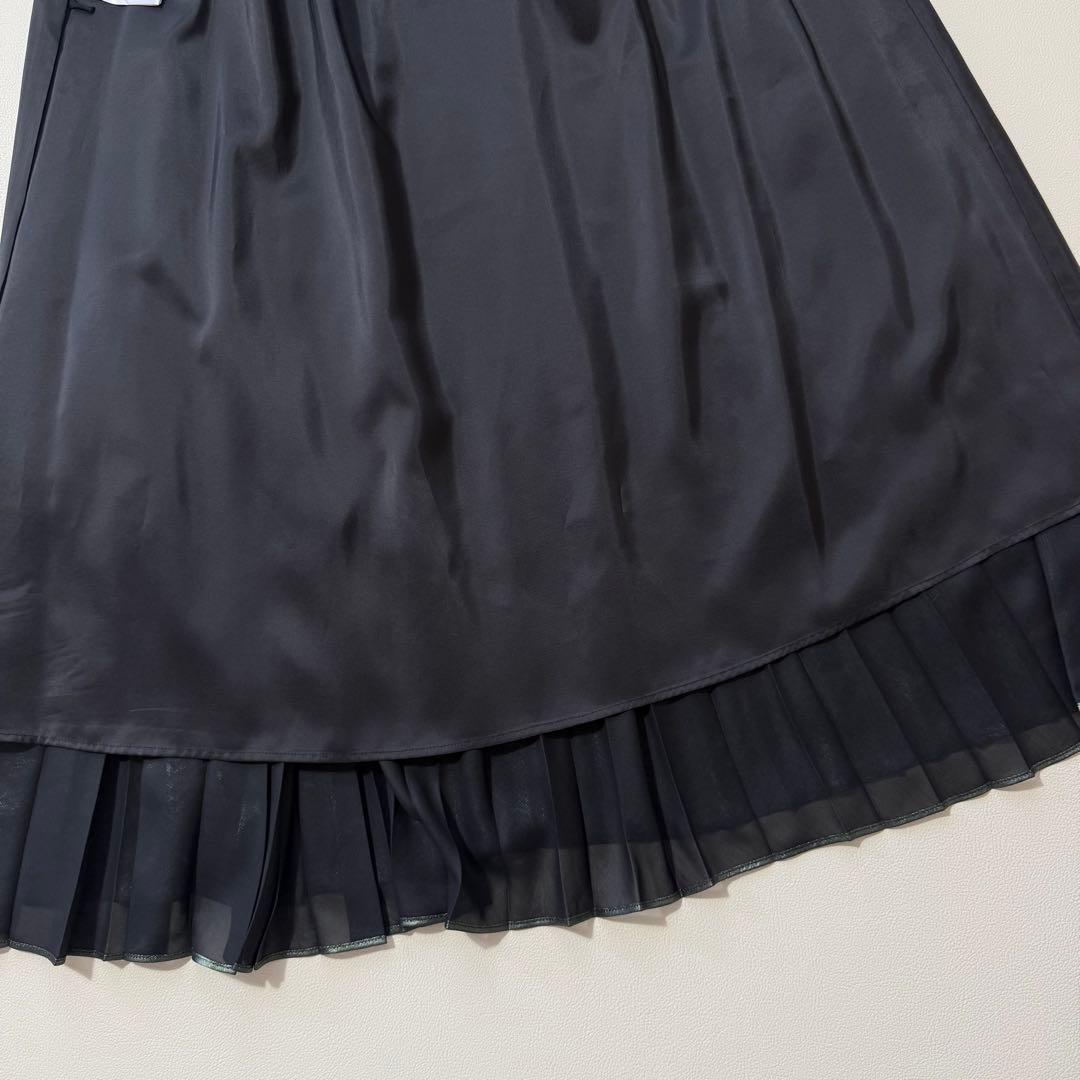 2024 美品1er Arrondissement 箔メタリックプリーツスカート