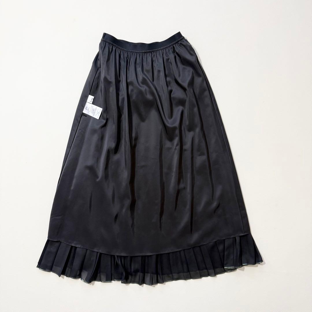 2024 美品1er Arrondissement 箔メタリックプリーツスカート
