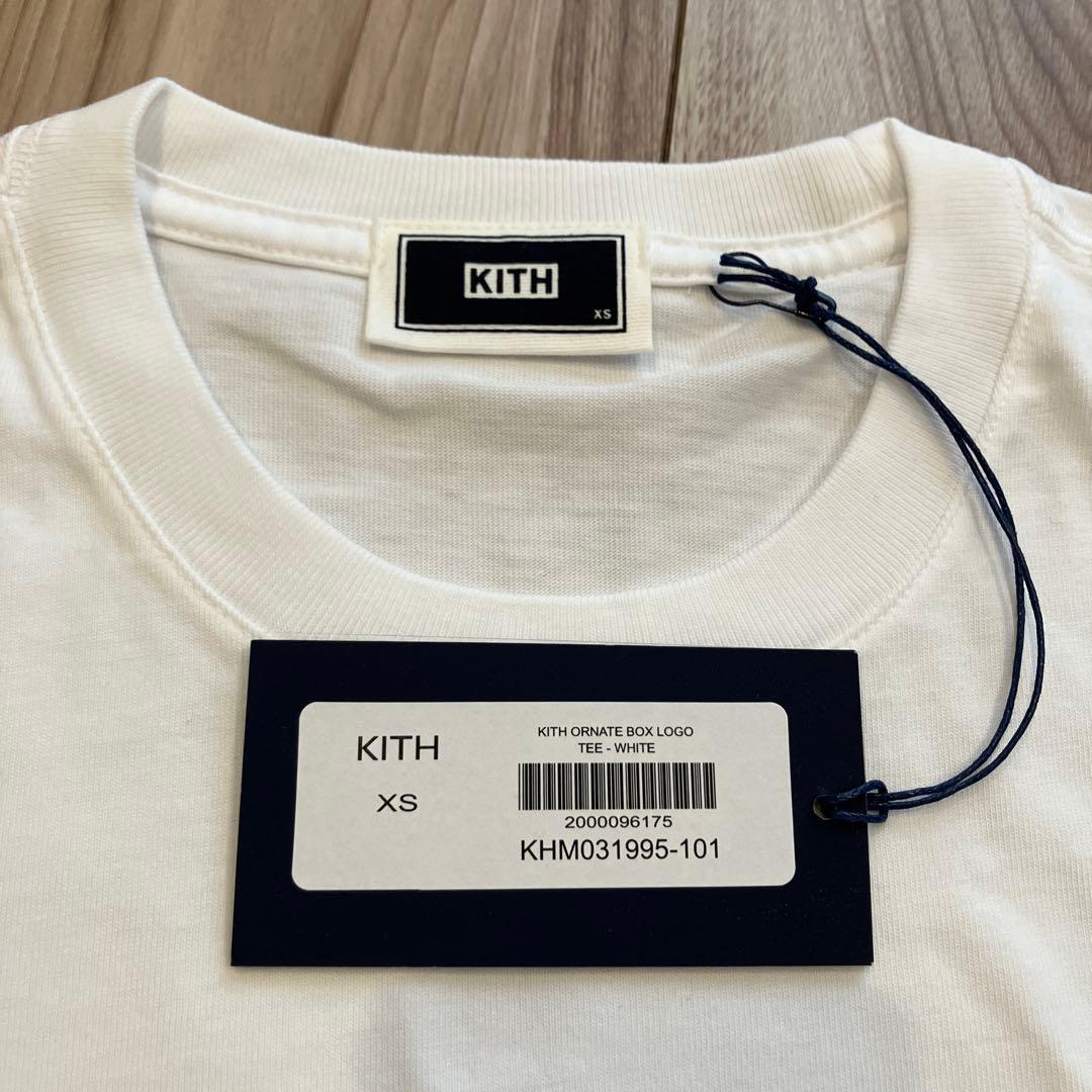KITH Ornate Box Logo Tee ホワイト XS